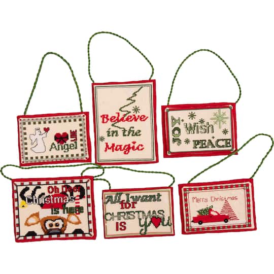Thea Gouverneur Since 1959® Christmas Ornaments Counted Cross Stitch Kit